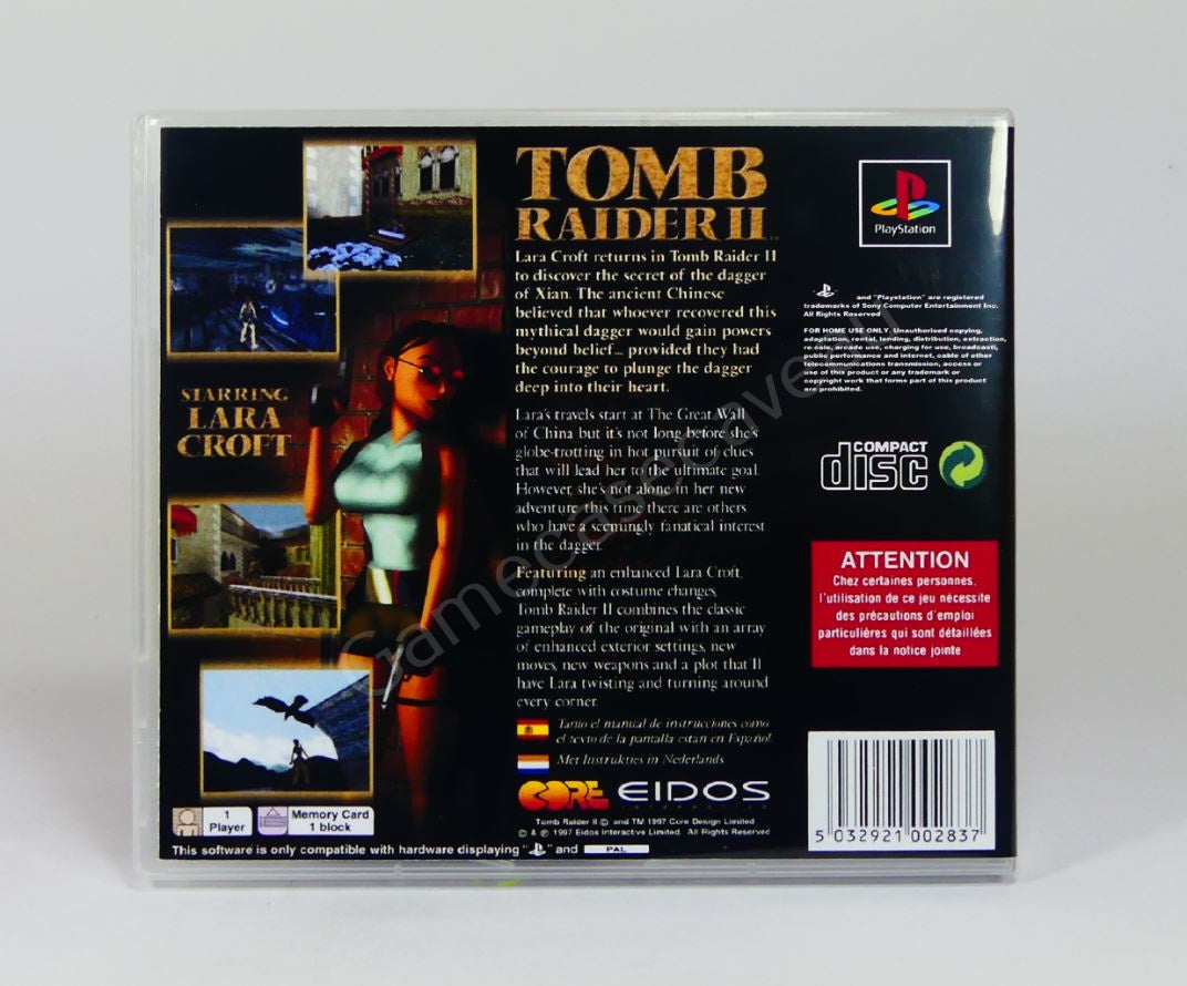 Tomb Raider II - PS1 Replacement Case