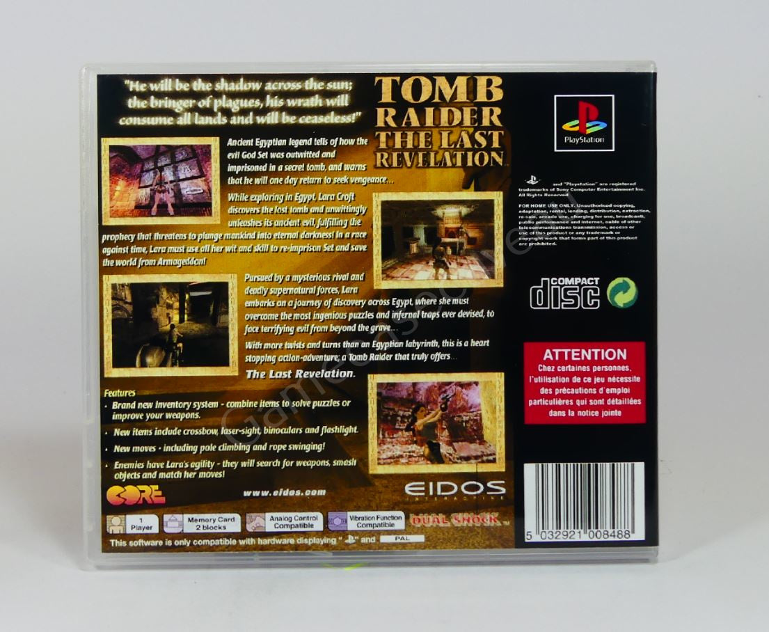 Tomb Raider IV The Last Revelation - PS1 Replacement Case