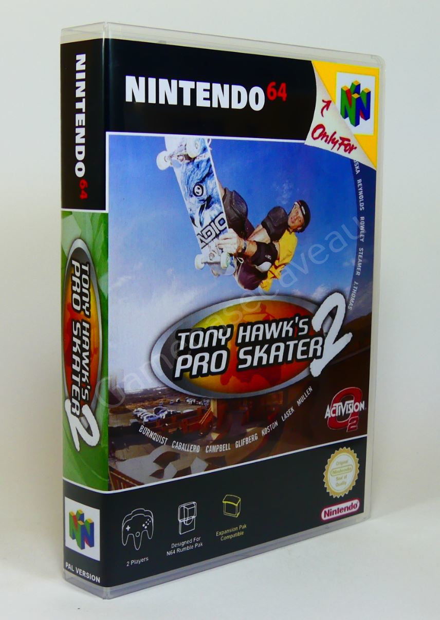 Tony Hawk's Pro Skater 2 - N64 Replacement Case
