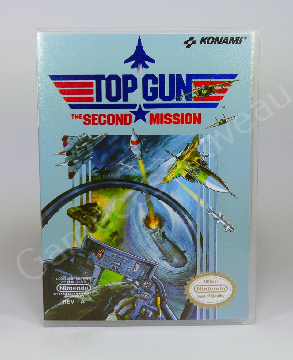 Top Gun the Second Mission - NES Replacement Case