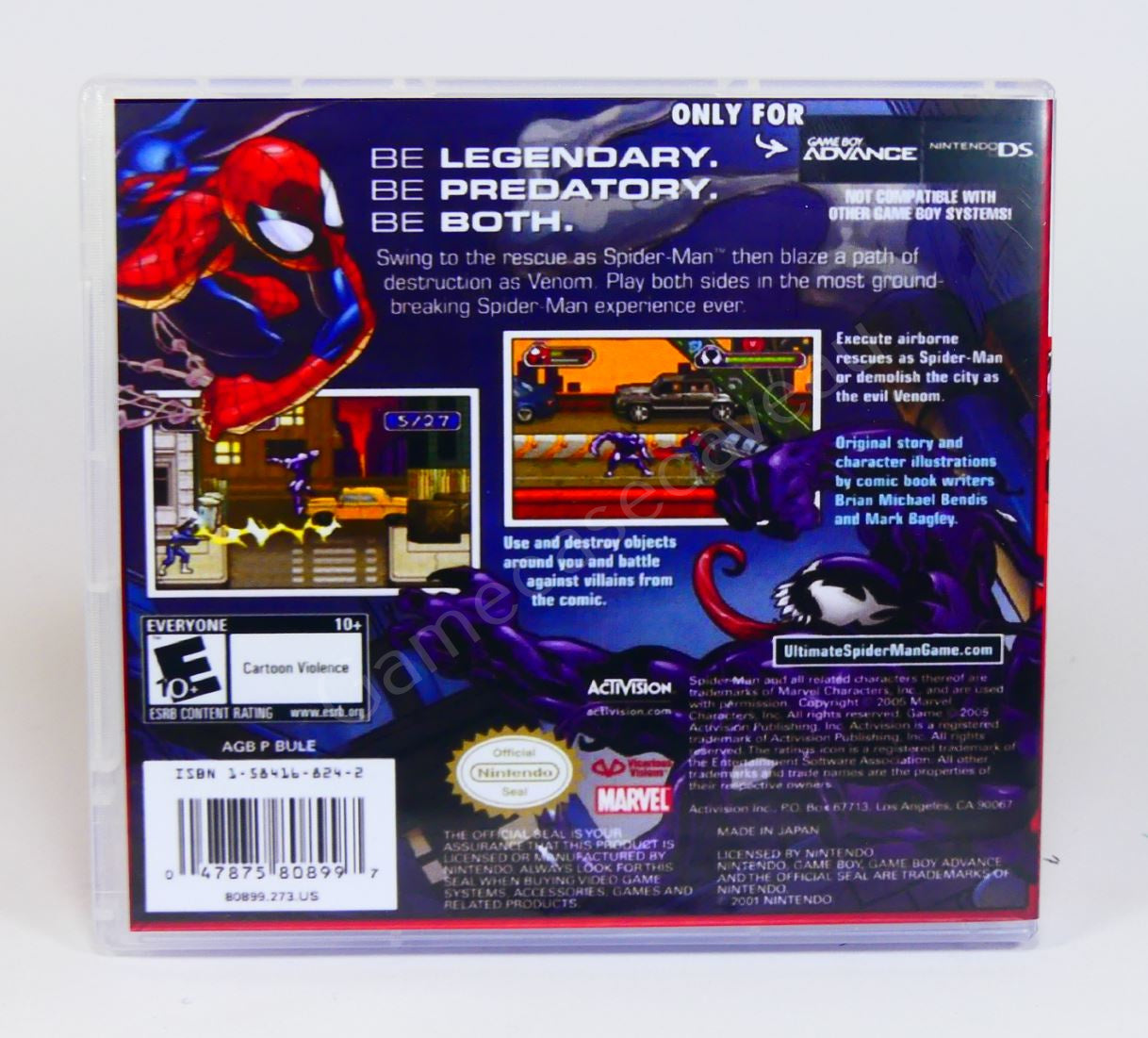 Ultimate Spider-Man - GBA Replacement Case