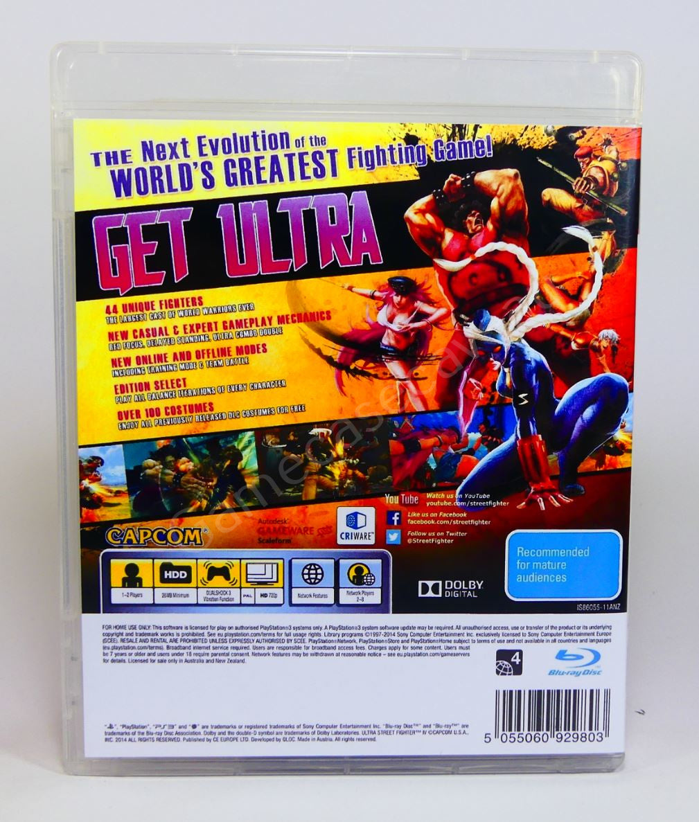 Ultra Street Fighter IV - PS3 Replacement Case