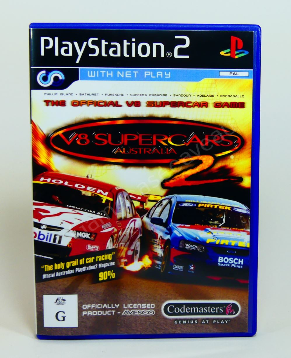 V8 Supercars 2 - PS2 Replacement Case