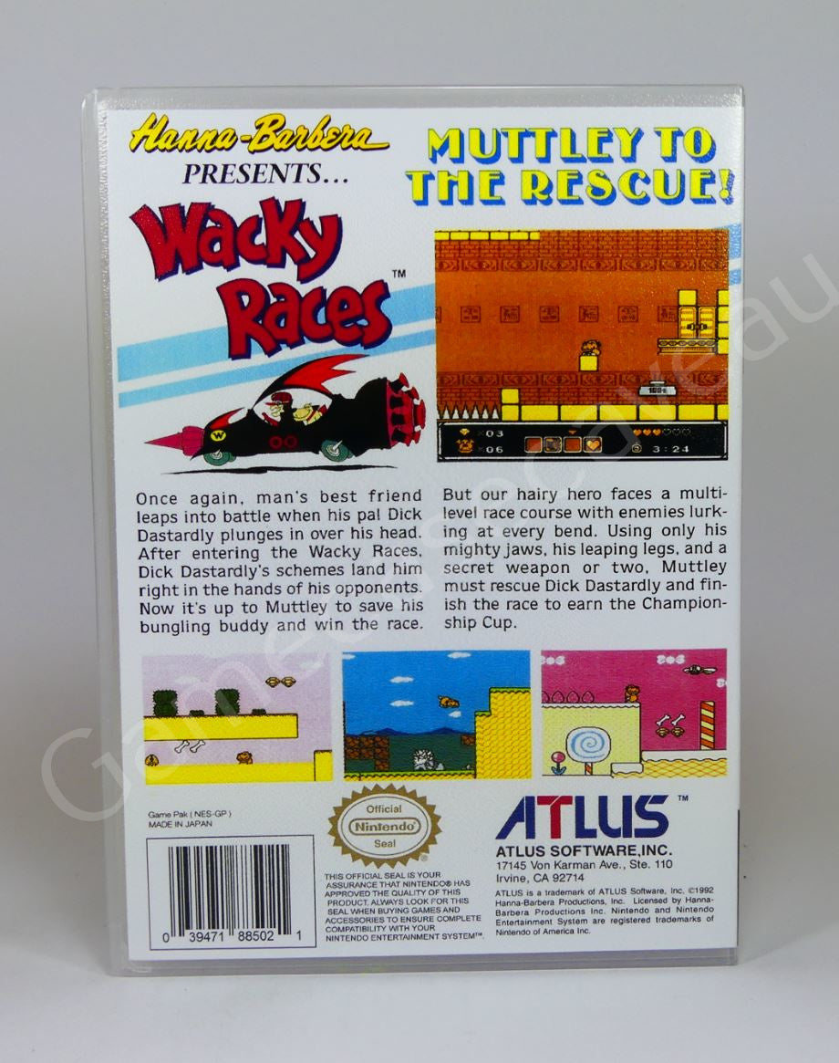 Wacky Races - NES Replacement Case