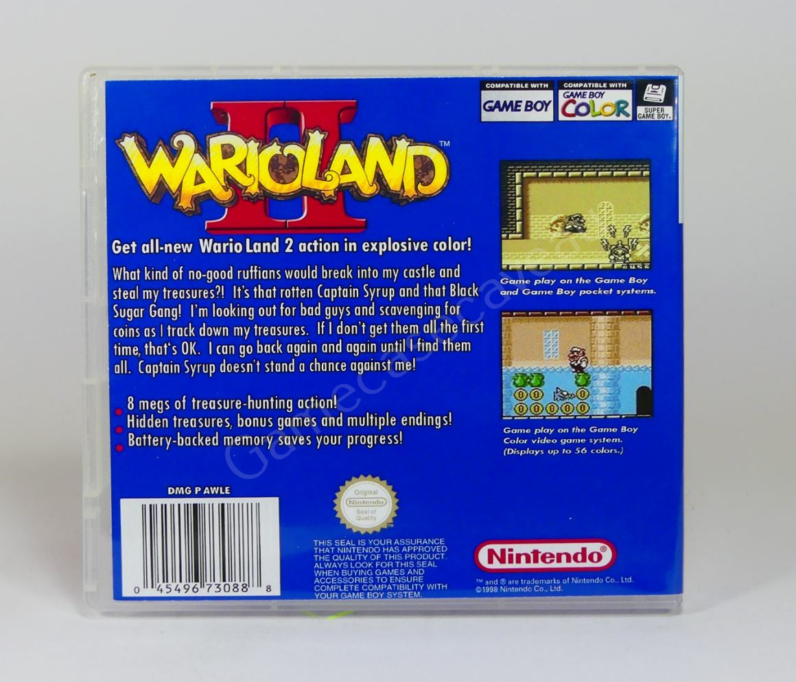 Wario Land II - GBC Replacement Case