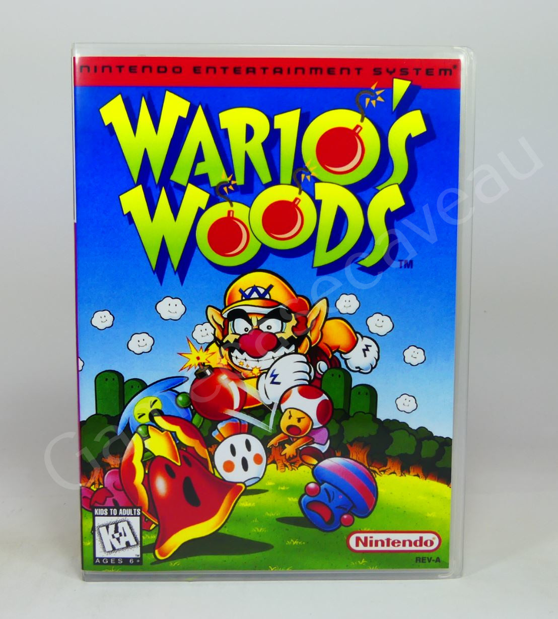 Wario's Woods - NES Replacement Case