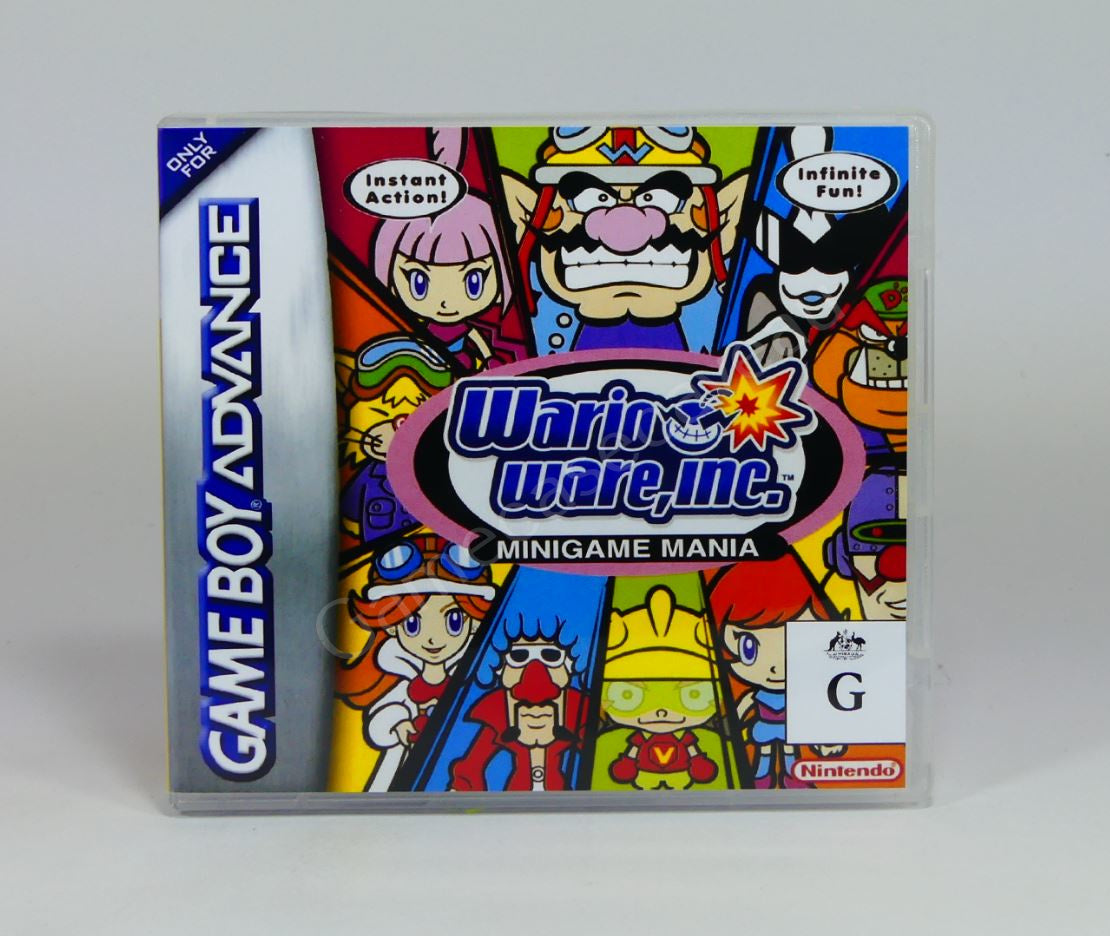 Warioware, Inc Mega Microgames - GBA Replacement Case – GameCaseCaveAU