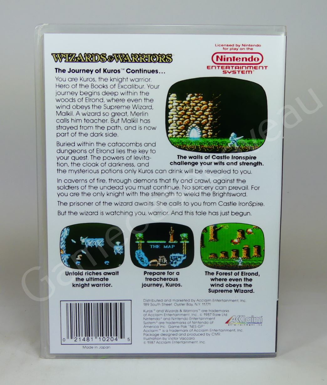Wizards & Warriors - NES Replacement Case