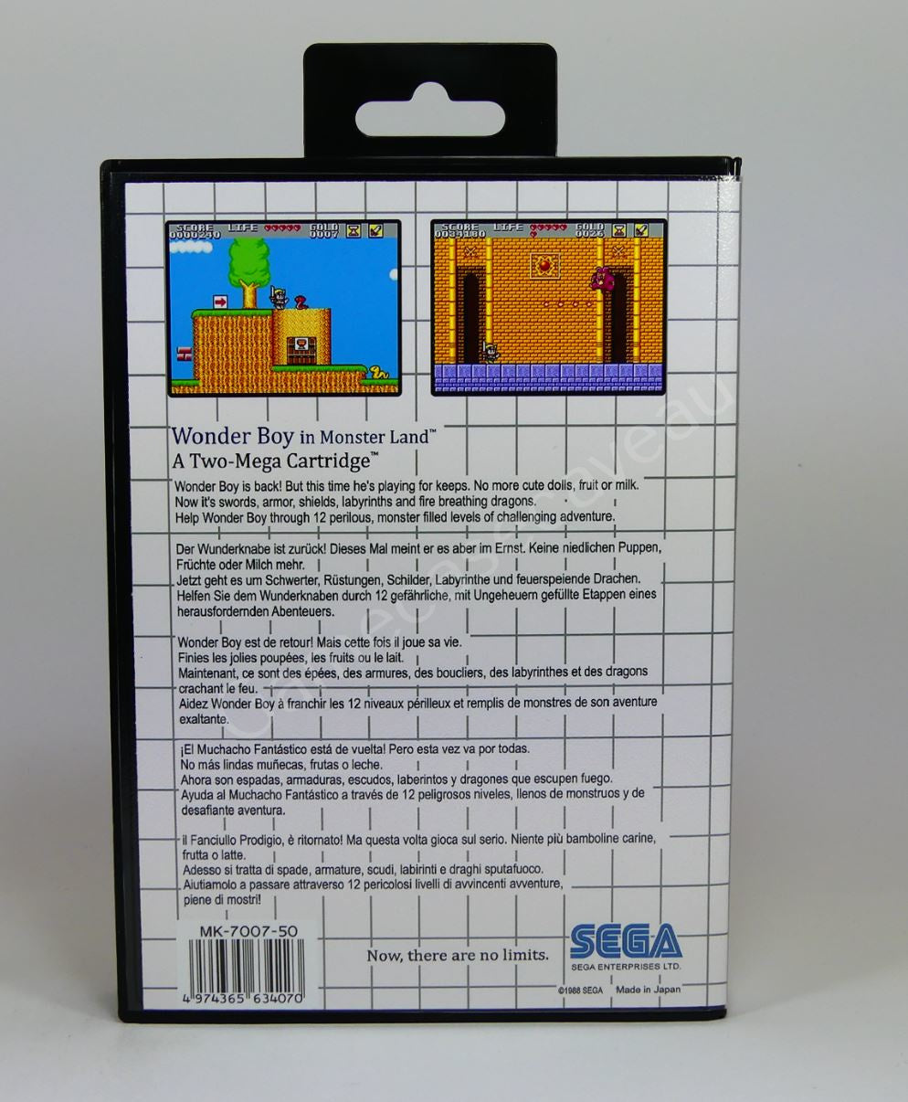 Wonder Boy in Monster Land - SMS Replacement Case