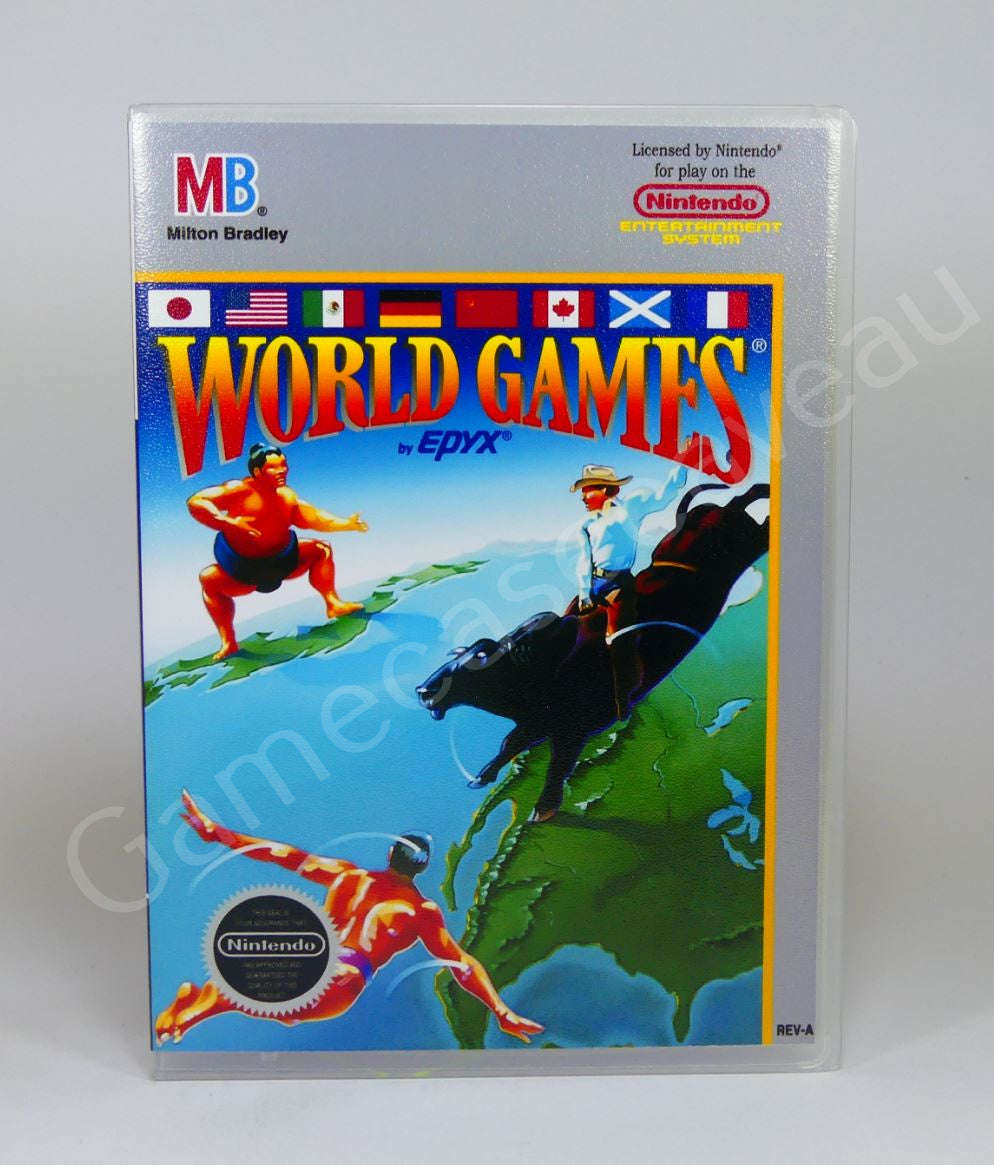 World Games - NES Replacement Case