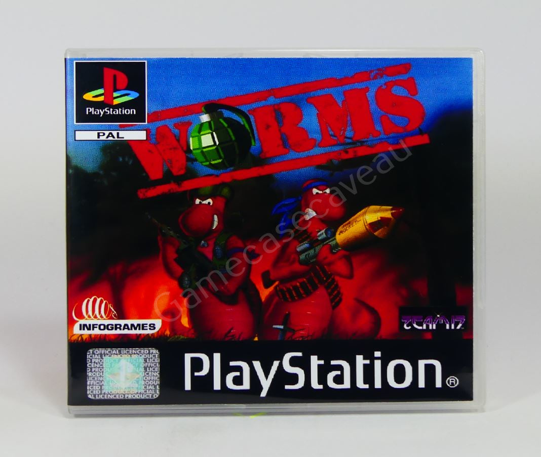 Worms - PS1 Replacement Case