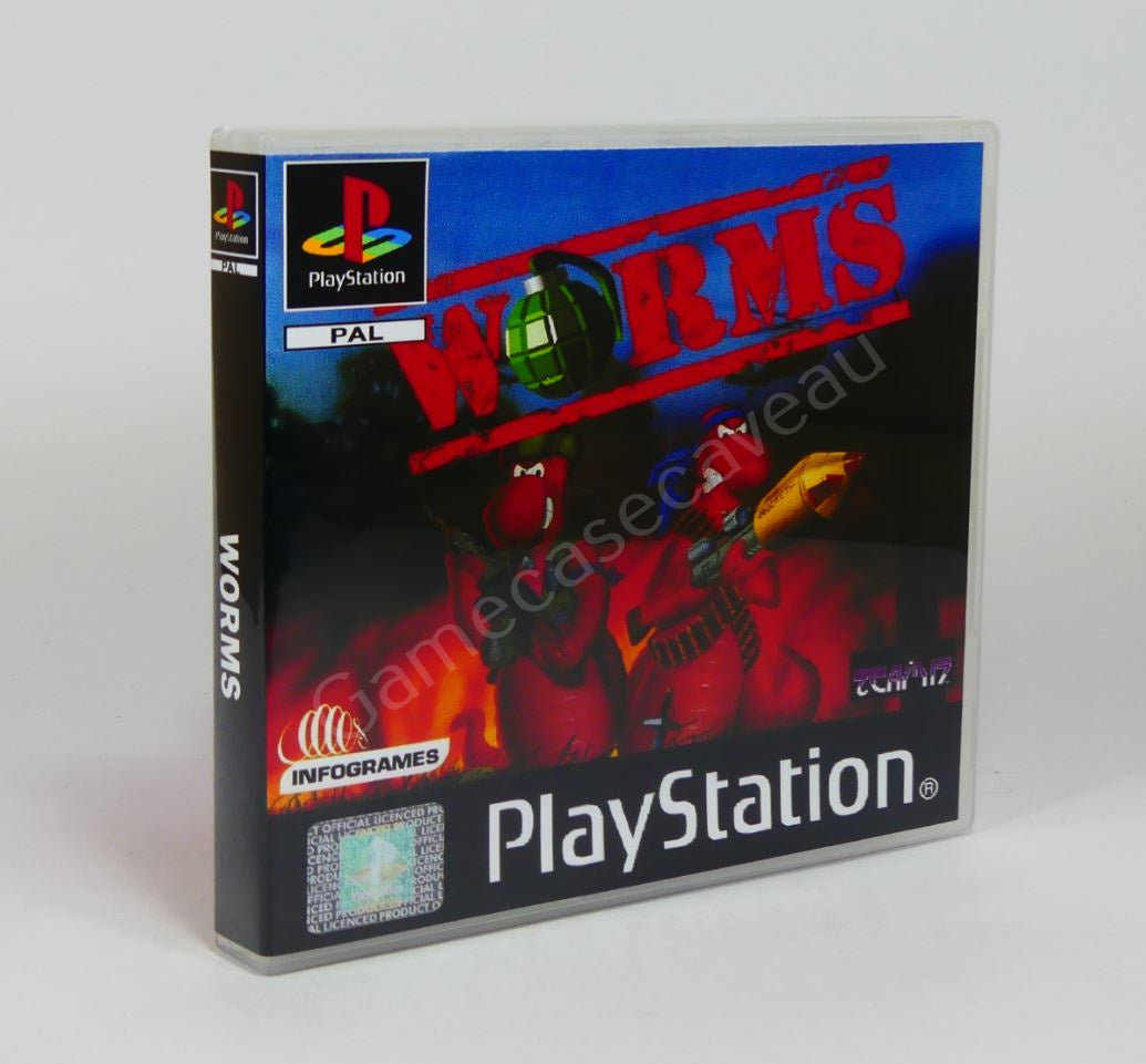 Worms - PS1 Replacement Case