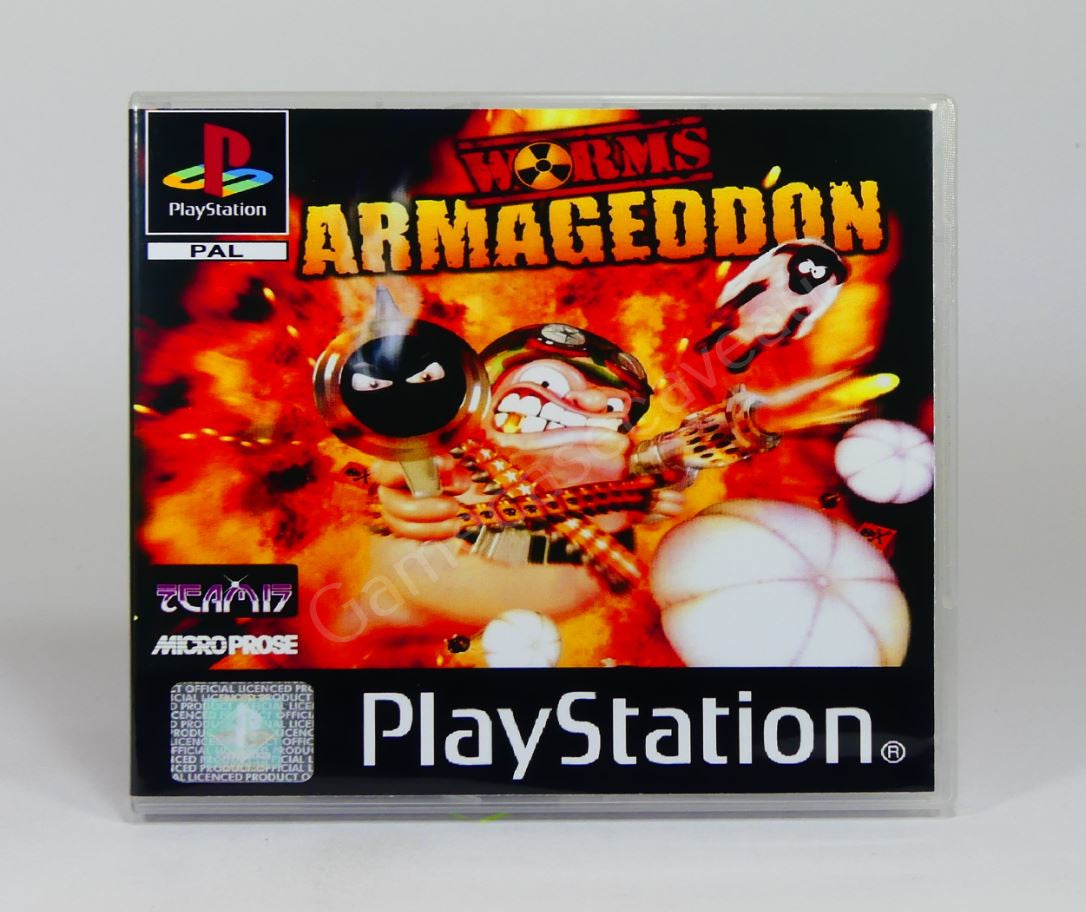 Worms Armageddon - PS1 Replacement Case