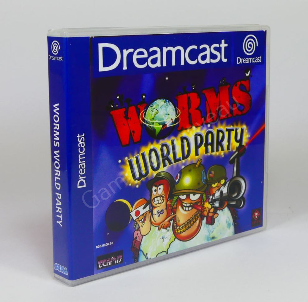 Worms World Party - DC Replacement Case – GameCaseCaveAU
