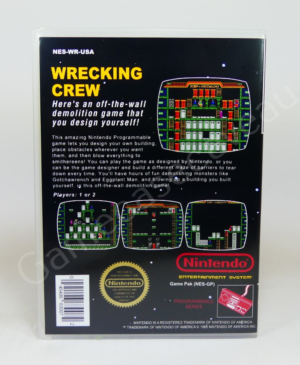 Wrecking Crew - NES Replacement Case